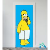 Vinilo Pared Puerta Homero Simpson