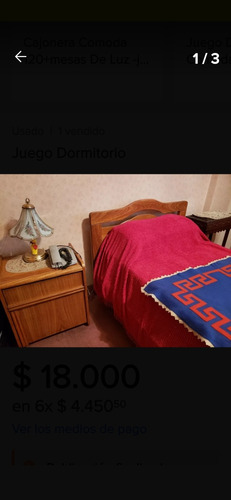 Juego De Dormitorio De 1 (una) Plaza.