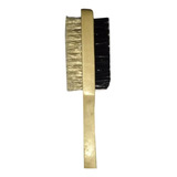 Cepillo Madera Doble Para Barba Barbershop Cerda Mixta