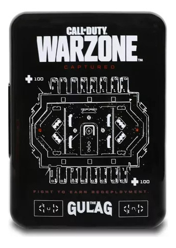 Mini Refrigerador Negro Cod Warzone Capacidad 6 Latas