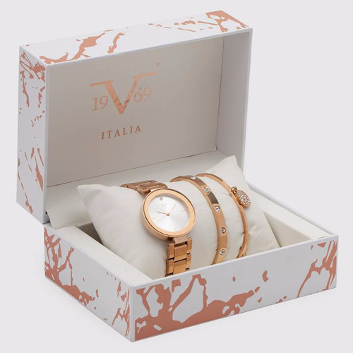 19v69 Italia Reloj Análogo Mujer 19v69nav001 Oro Rosa