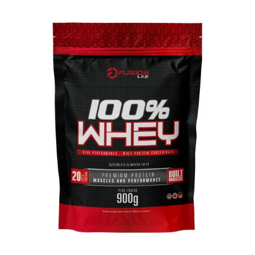 100% Whey Protein Fusion 900g Proteina Concentrada