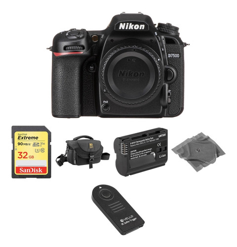 Nikon D7500 Dslr Camara Body Basic Kit