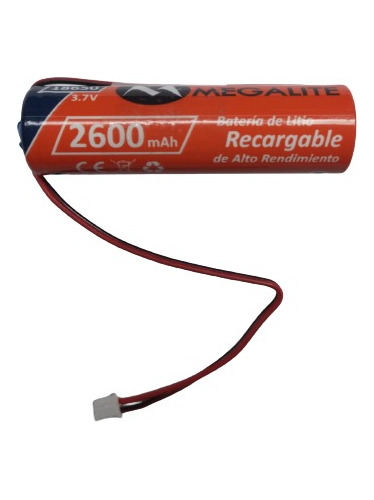  Pila Bateria 18650 Parlante 2600 Mah 3.7v C/ Cable Megalite