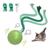 Umosis Juguete Interactivo Para Gatos, Juguete De Bola Móv. Color Verde