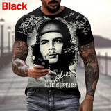 Camiseta Casual Con Estampado 3d Del Che Guevara