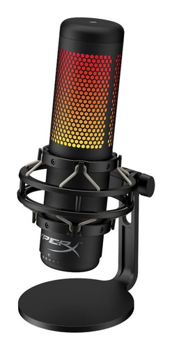 Micrófono Hyperx Quadcast S Condensador Omnidireccional Color Black