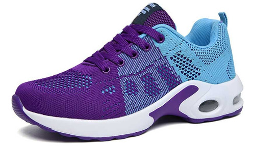 Zapatillas De Tenis Transpirables Color Block Para Mujer