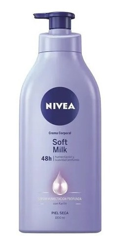 Nivea Crema Corporal Milk Para Piel Seca 1000ml