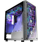 Musetex Phantom Black Atx Mid-tower Case Con Usb3.0 Y 6 Vent