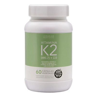 Vitamina K2 + D3 Por 60 Cápsulas Suplemento Leguilab Sin Sabor | Envío gratis