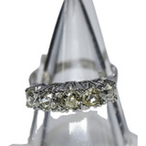 Gran Anillo Cintillo  Art Deco Platino 950 1,5 Ct Brillantes