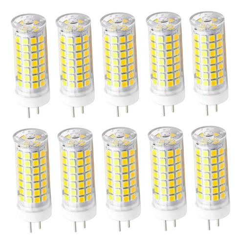 Pack X10 Lampara Bipin Led 12volts 7w G6.35