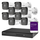 Kit Seguridad Hikvision Full Hd Dvr 8 + 1tb + 8 Cam Exterior