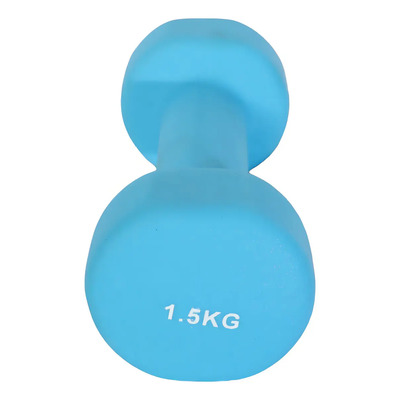 Pesa Mancuerna 1.5kg Acero Recubrimiento Neopreno Azul Super Confort