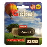 Pen Drive Usb Global 32 Gb Usb 2.0 Memoria Micro Flash Drive Color Negro Pendrive