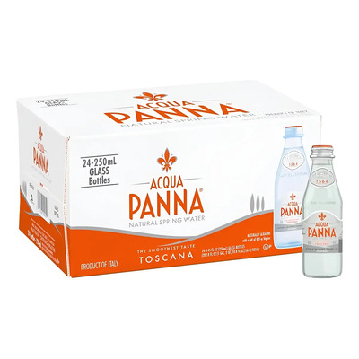 Agua Panna Natural 250 Ml - 24 Botellas Cristal