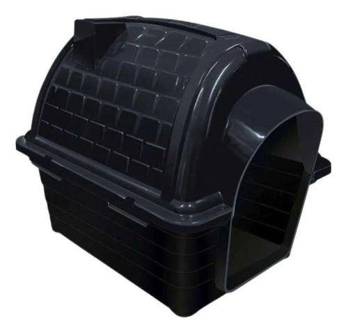 Casa Cachorro Iglu Cães Gatos Grande Resistente Vermelho N6 Cor Preto