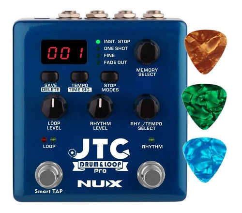 Pedal Nux Jtc Drum & Loop Pro Ndl-5 - Original + Palhetas