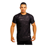 Playera Deportiva Hombre Manga Corta Estampada Fenix Fit