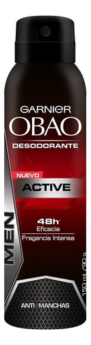 Obao Men Aerosol Active 150ml Fragancia Intensa