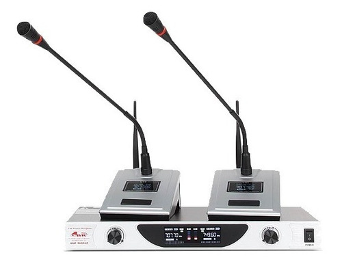 2 Microfonos Inalambricos Gbr Uhf-2600jp Para Conferencias