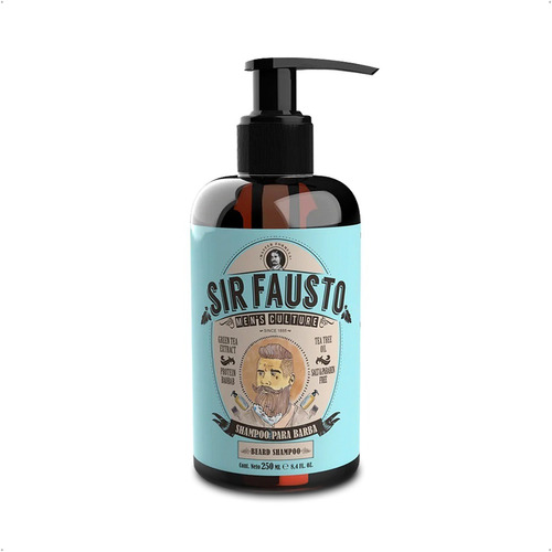 Sir Fausto Shampoo Para Barba Uso Diario Hidratación 250ml