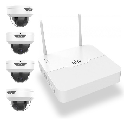 Sistema Vigilancia Wifi Con 4 Camaras Domo Ip67 Visión Noctu