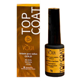 Selante Top Coat Vòlia 9g Para Unhas Em Gel Cor Top Coat Gold