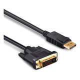 Cabo Adaptador Converso Displayport P/ Dvi Macho 1,80 M Cor Preto