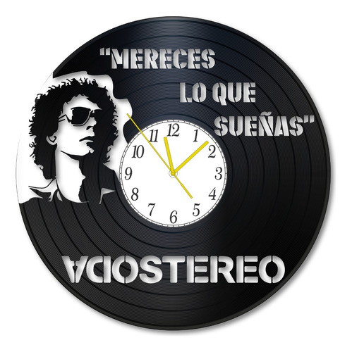 Reloj Pared Soda Cerati Disco Corte Laser Vinilo Vintage