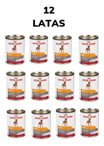 12 Latas Royal Canin Perro Adulto 385g