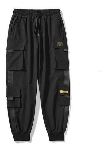 Pantalones Cargo Multibolsillos, Pantalones Bombachos