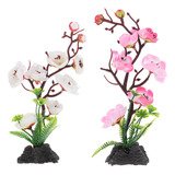 Jarrón Japonés Con Flores De Imitación, 2 Unidades