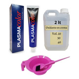 Tintura Plasma Color X 12 + 2 Lt. Oxidante + Bowl + Pincel