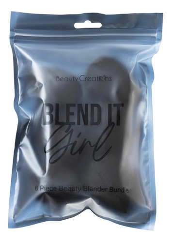 Set Esponjas De Maquillaje Beauty Creations Blend It Girl Color Black