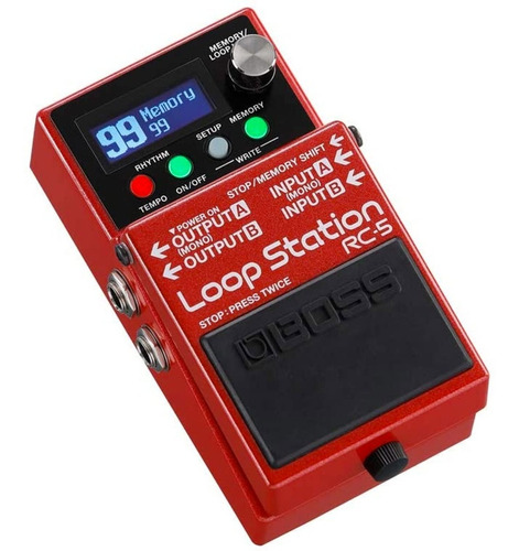 Pedal De Efecto Para Guitarra O Bajo Boss Rc-5 Loop Station