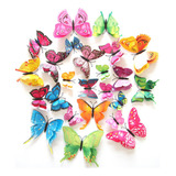 108 Pegatinas De Mariposas 3d Para Decoración De Pared