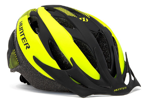 Casco Bicicleta Mtb City Hunter Visera Ajustable Color Verde/negro Talla 58-62