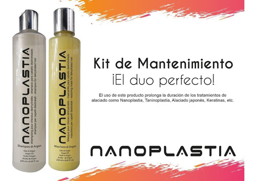 Nanoplastia Kit De Mantenimiento  Shampoo Y Mascarilla 250ml