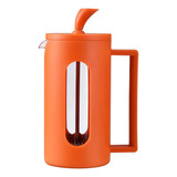 Cafetera Embolo 350 Ml Roma Naranja Oroley 3 Tazas