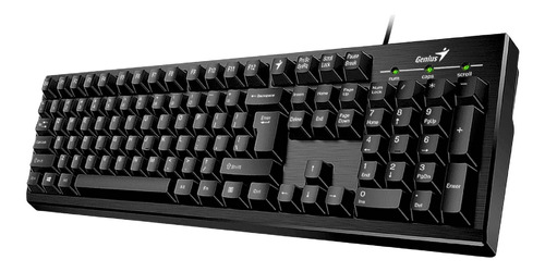 Teclado Genius Smart Kb-101 Qwerty Español Color Negro