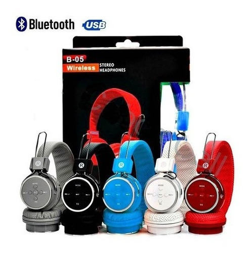 Fone Head Phone Ouvido Bluetooth Cartão Sd Md B-05