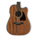 Guitarra Acústica Ibanez Artwood Aw54ce Para Diestros Open Pore Natural Open Pore