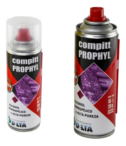 Alcohol Isopropilico Delta 165g Alta Pureza Compu Elect Htec