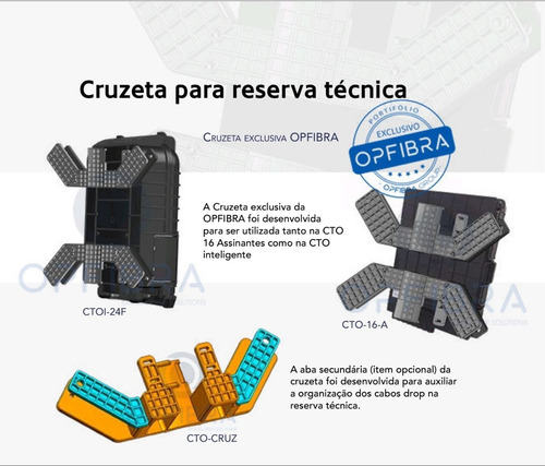 Kit 25 Cruzetas Para Reserva Tecnica Opfibra