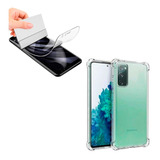 Carcasa Transparente Para Samsung S20 Fe + Lamina Hidrogel