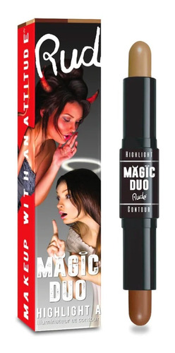 Contorno E Iluminador En Barra Magic Duo Rude Cosmetics