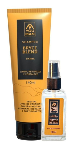 Kit Bryce  You Man: Shampoo Fortificante + Óleo Para Barba