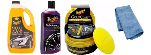 Kit Meguiars Shampoo Cera Gold Class Endurance Y Toalla Micr